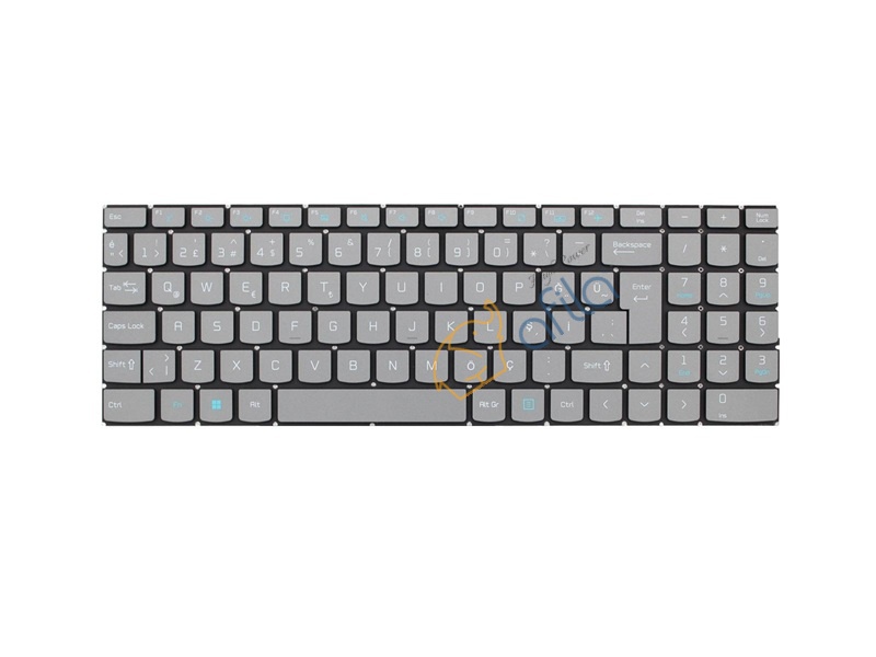 Casper X600 Notebook Klavyesi, Laptop Tuş Takımı (Füme, Gri TR) / KL1261