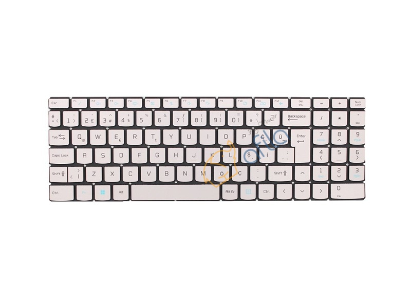 Casper X600 Notebook Klavyesi, Laptop Tuş Takımı (Silver, Gri TR) / KL1261S