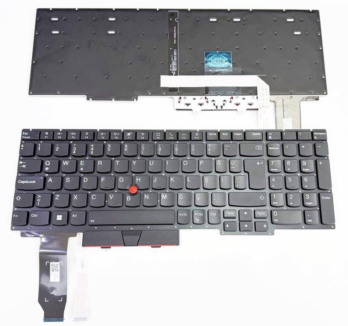 Lenovo ThinkPad E15 Gen3 Notebook Klavyesi, Laptop Tuş Takımı (Siyah TR) ışıklı / KL0728LDV2