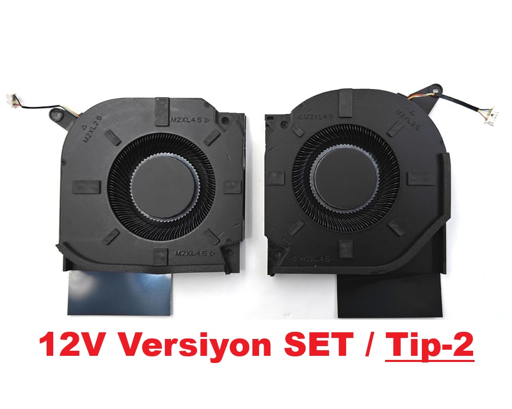 Hp Omen EG75071S1-C310-S9A, EG75071S1-C300-S9A Cpu + Gpu Fanı SET 12V (Sağ-Sol Takım)