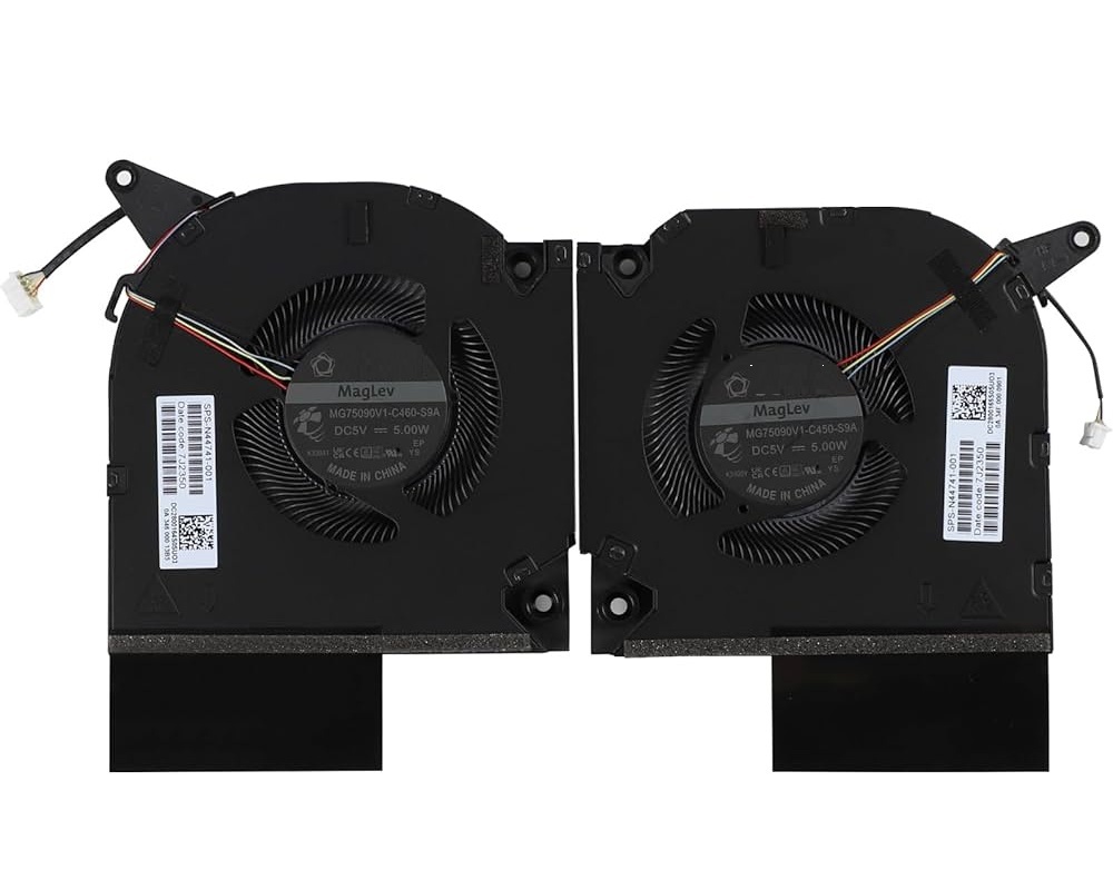 Hp Omen MG75090V1-C450-S9A, MG75090V1-C460-S9A Cpu + Gpu Fanı SET 5V (Sağ-Sol Takım)