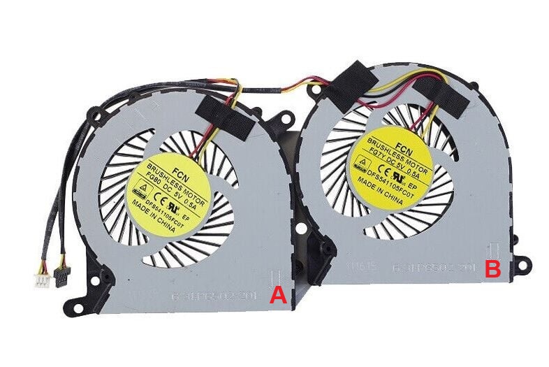 Clevo P650 P650HS P650HS-G P650N GPU Cooling Fanı, V2 - Sol (2'li)