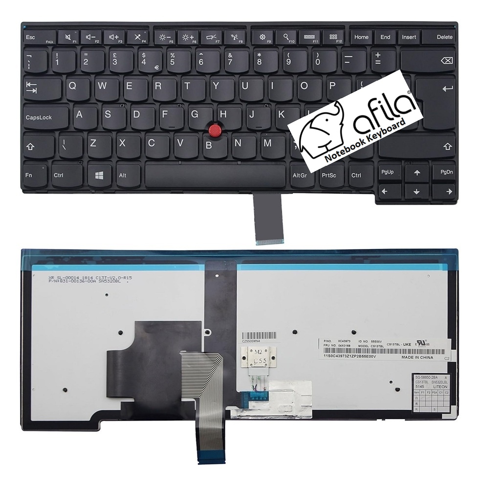 Lenovo ThinkPad T440, T440p, T440s Notebook Klavyesi, Laptop Tuş Takımı (Siyah TR) / KL0849