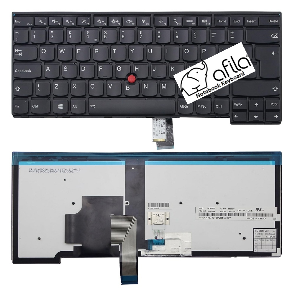 Lenovo ThinkPad T440, T440p, T440s Notebook Klavyesi, Laptop Tuş Takımı (Siyah TR) ışıklı / KL0849LD