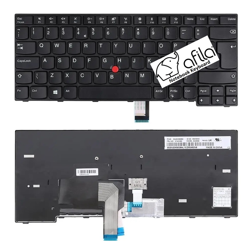 Lenovo Thinkpad E470, E475, E470C Notebook Klavyesi, Laptop Tuş Takımı ( Siyah TR) / KL0849V2
