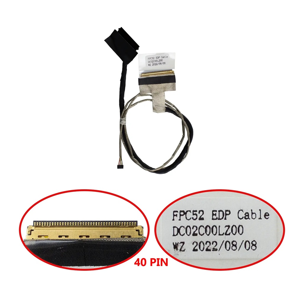 DC02C00LZ00 Hp Pavilion Gaming 15-dk2xx Serisi Lcd Data Kablosu V2 (40 Pin) / LDC687V2