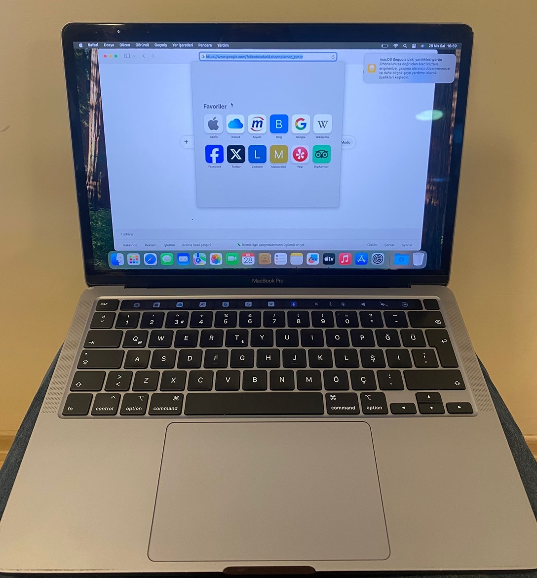 Apple MacBook Pro A2289 (2020) 13.3" Touchbar i5-8257U 8Gb 256Gb Ssd Laptop Pc (2.el)
