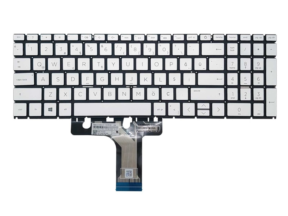 Hp Pavilion 15-eg0000 Notebook Klavyesi, Laptop tuş Takımı (Silver, Gri TR) / KL1018S