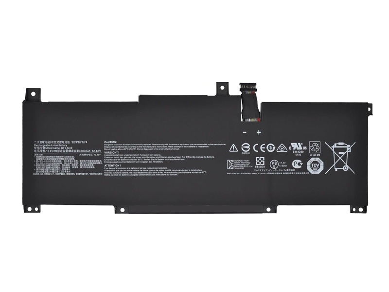 MSI BTY-M49 Notebook Bataryası, Laptop Pili - Ver.1 - Siyah Soket / RMSL-032