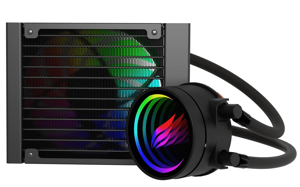 120mm ARGB AMD ve iNTEL Uyumlu Siyah Sıvı Soğutuculu işlemci Fanı (AMD: AM3, AM4, AM5, FM1, FM2 / Intel: LGA115X, LGA1700, LGA2011, LGA2066)