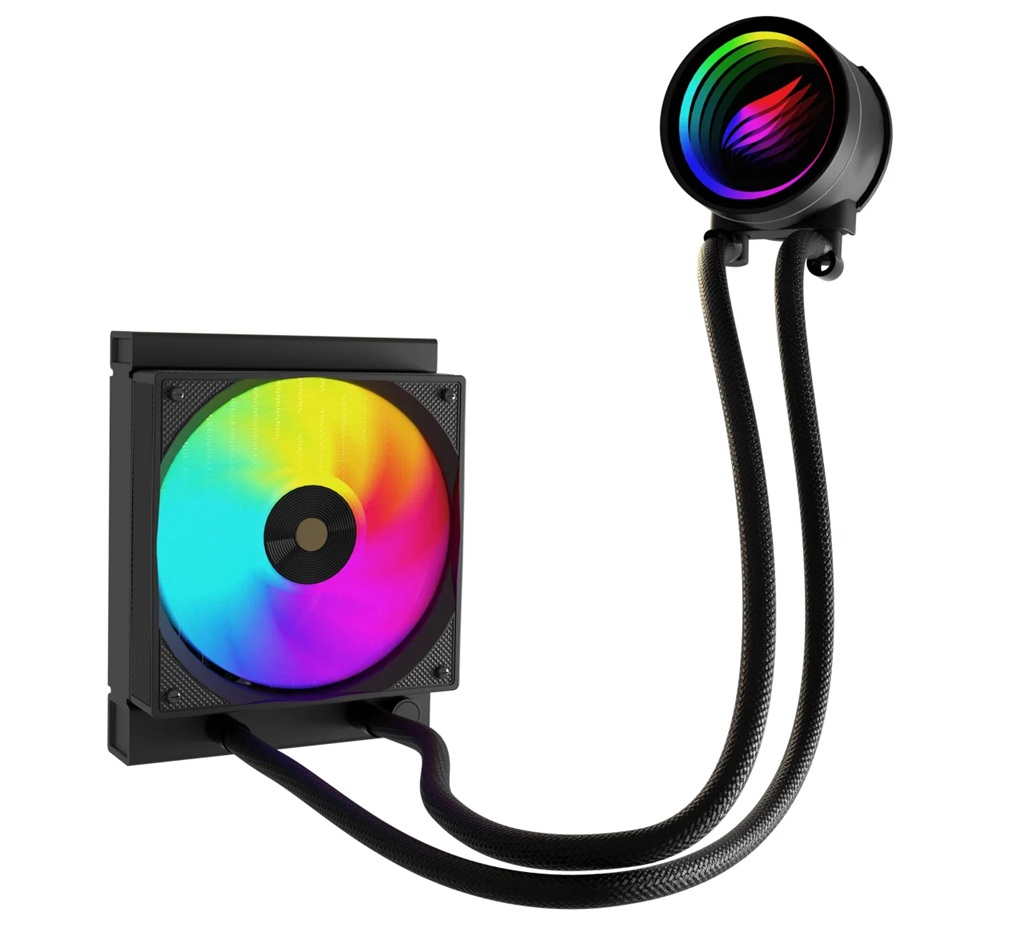 120mm ARGB AMD ve iNTEL Uyumlu Siyah Sıvı Soğutuculu işlemci Fanı (AMD: AM3, AM4, AM5, FM1, FM2 / Intel: LGA115X, LGA1700, LGA2011, LGA2066)