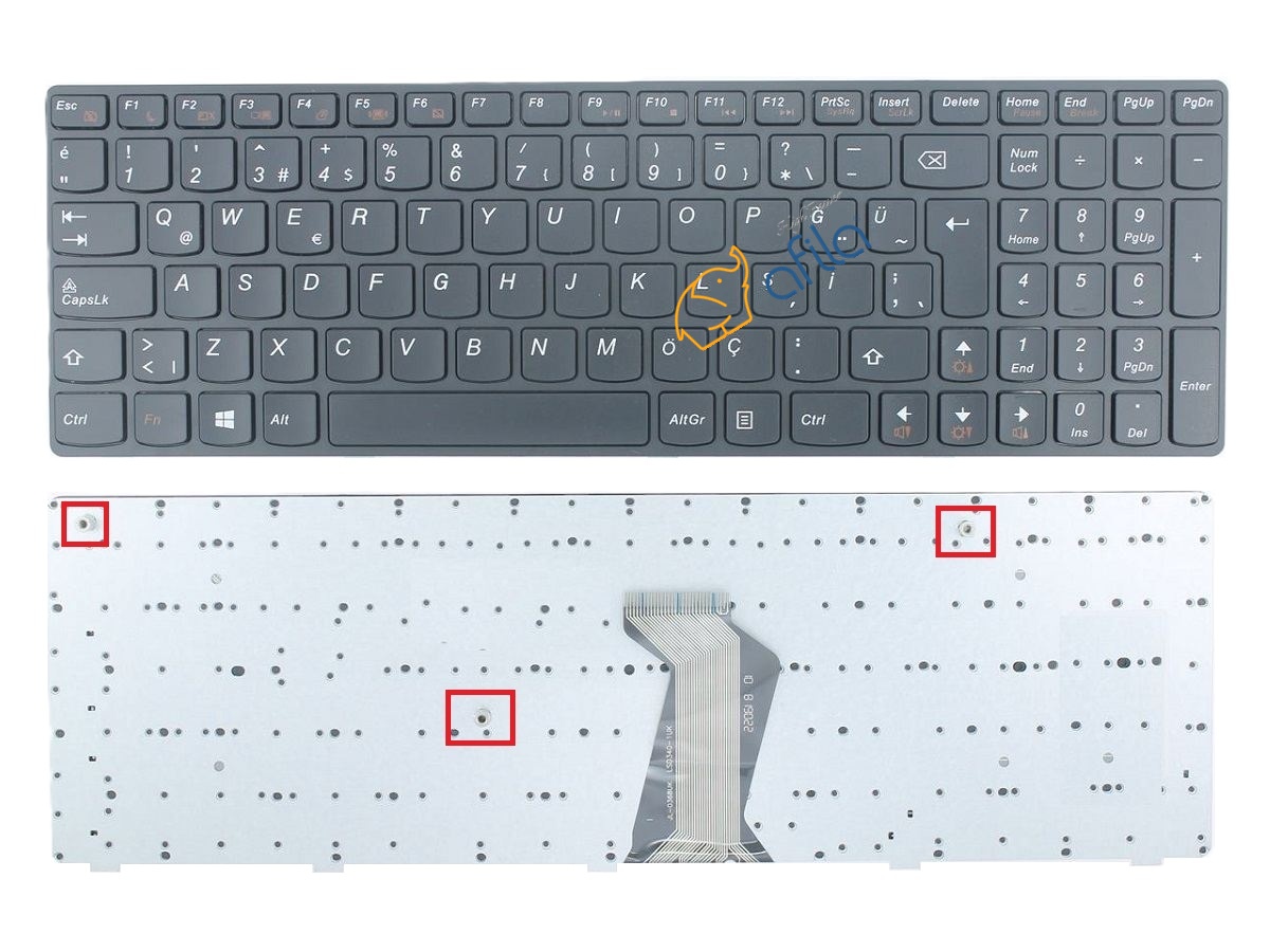 Lenovo B570, Z570, B590 Notebook Klavyesi, Laptop Tuş Takımı (Siyah TR) / KL0606APT