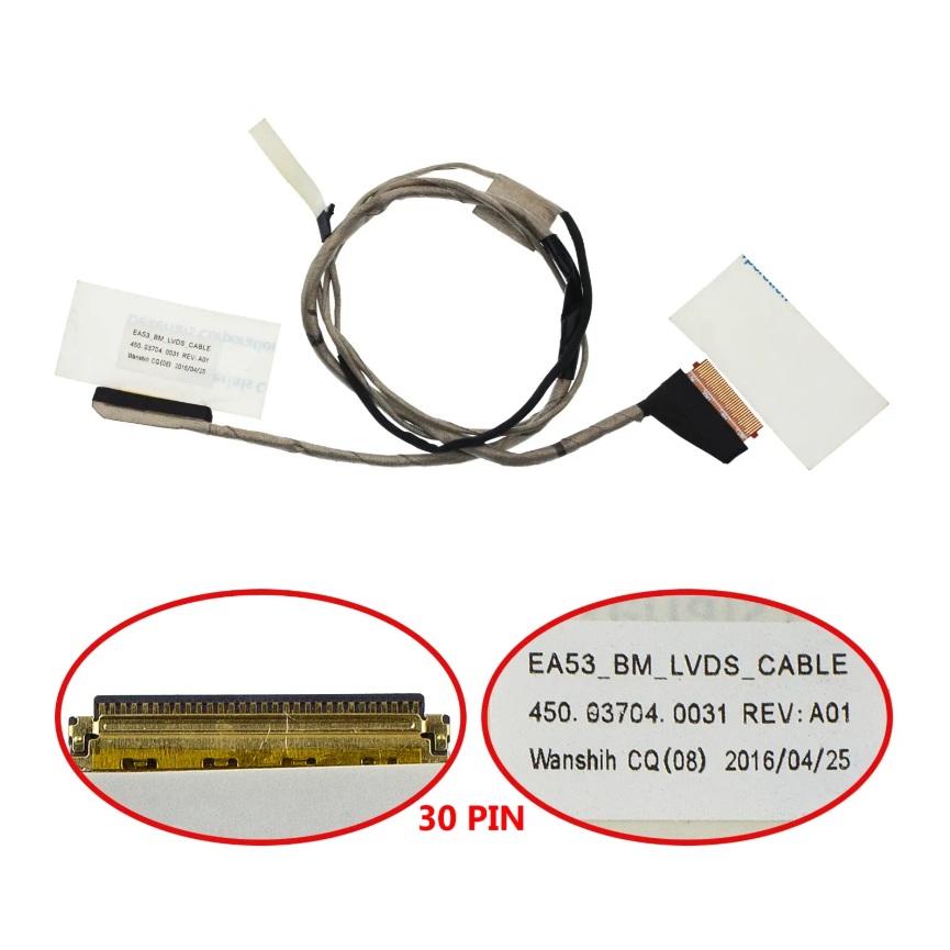 Acer Aspire Es1-512 Acer Es1-531 Gateway Ne512, Ea53 450.03704.0031 Notebook Lcd Data Kablosu