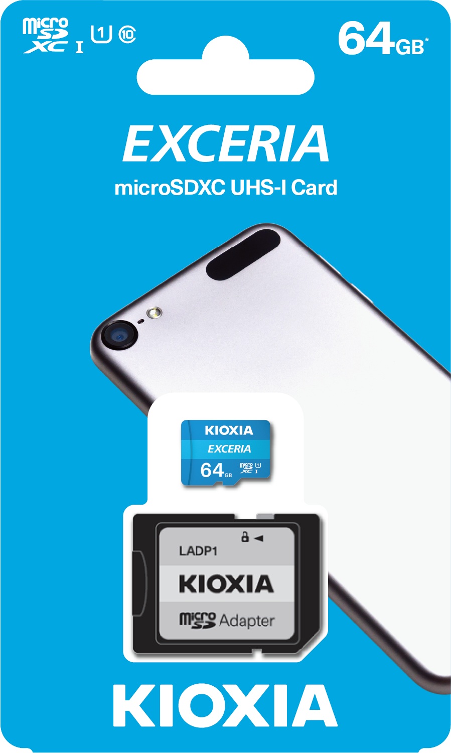 64GB Kioxia Exceria UHS-1 100MB/S - LMEX1L064GG2 / MicroSDXC Card (Mikro SD Hafıza Kartı)