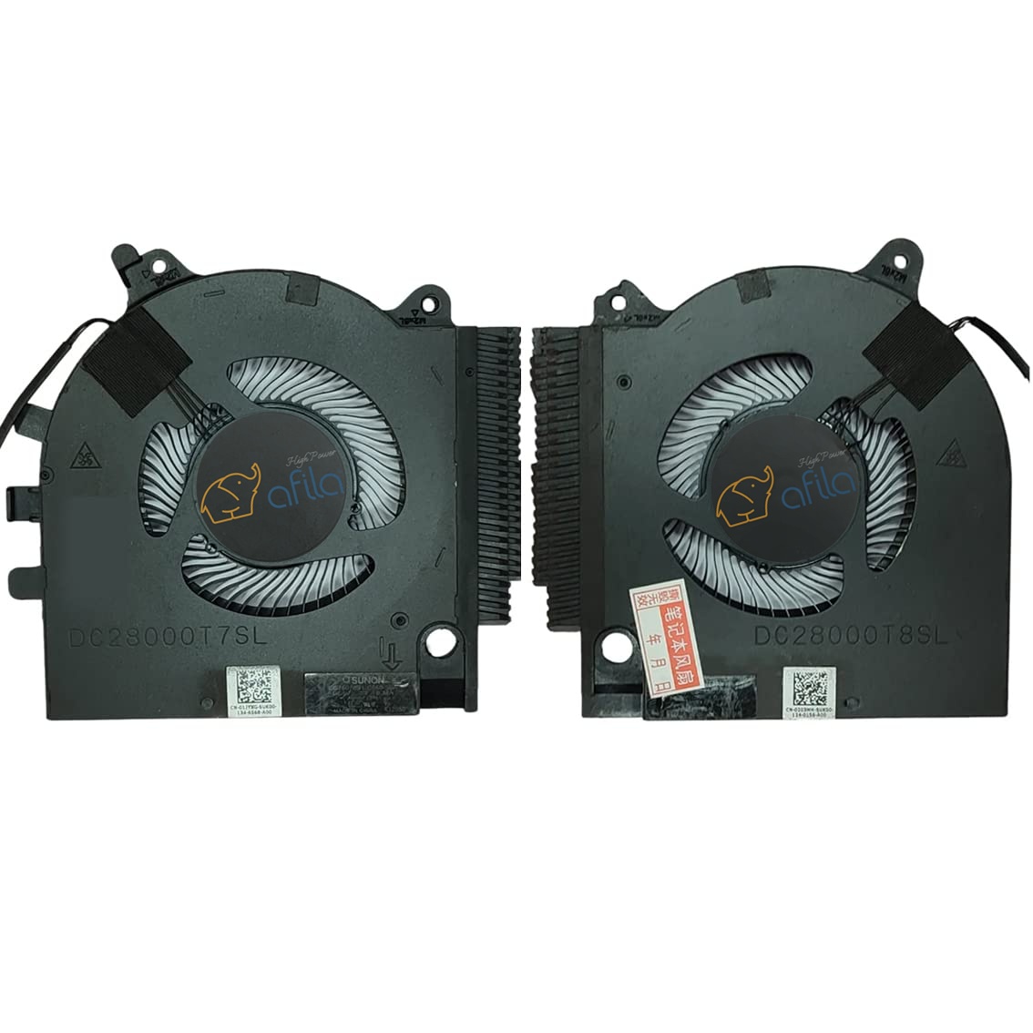 Dell G15 5510 5511 5515 Notebook CPU+GPU Fanı Sağ-Sol SET - 5V - GTX Serisi