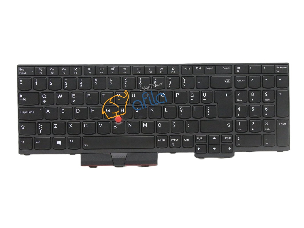 Lenovo ThinkPad P15v Gen1 (20TQ, 20TR) Notebook Klavyesi, Laptop Tuş Takımı (Siyah TR) - Backlit / KL1061V3