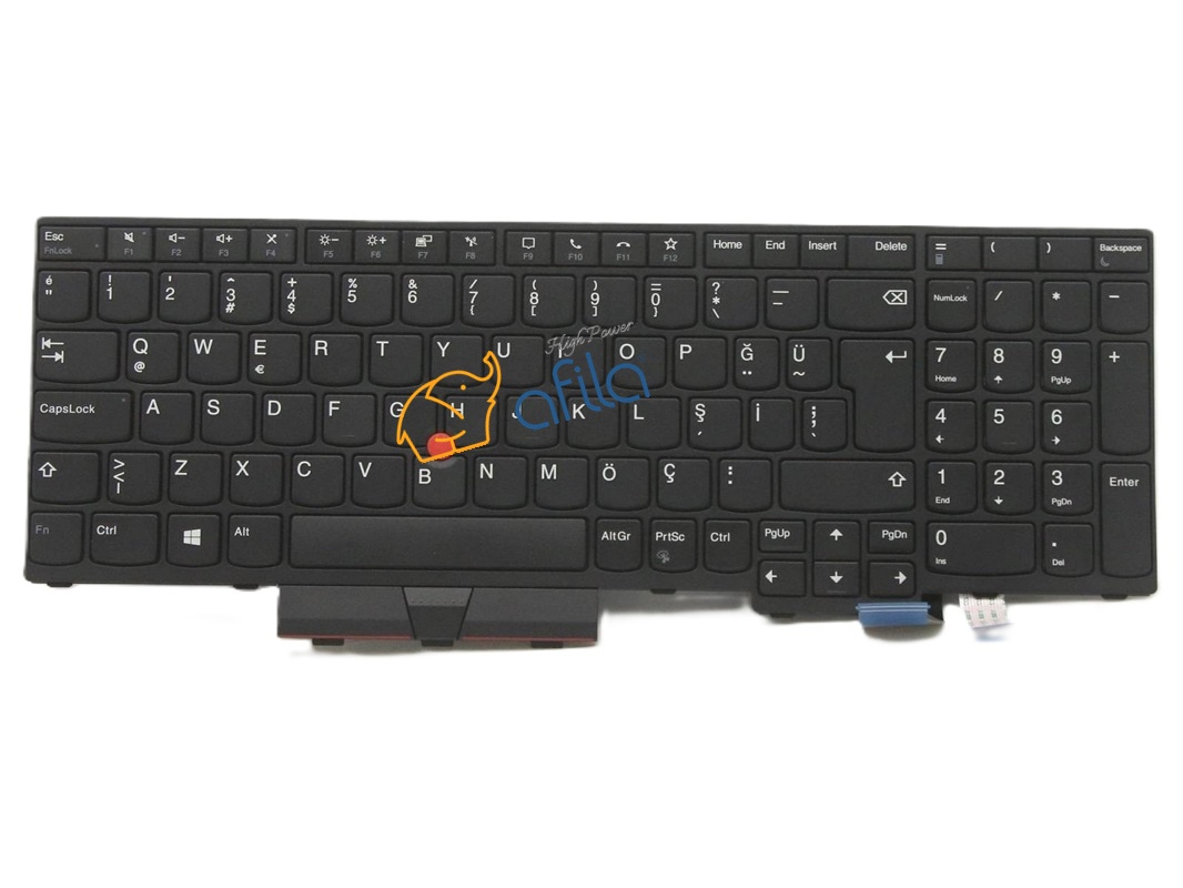 Lenovo ThinkPad P15v Gen1 (20TQ, 20TR) Notebook Klavyesi, Laptop Tuş Takımı (Siyah TR)