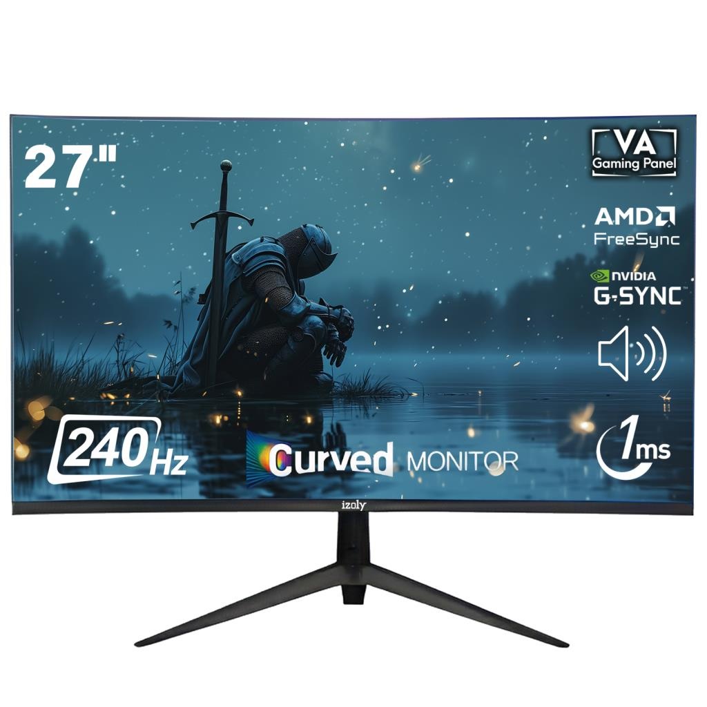 izoly 2756C240 27" 1ms 240Hz Speaker R1650 Curved Gaming Monitör CG2756 (Outlet)