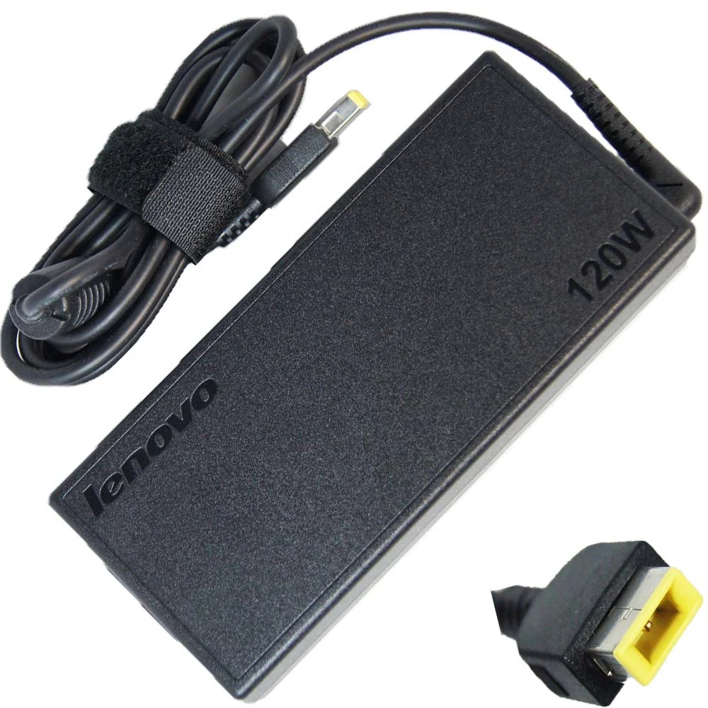 Lenovo 20V 6A 120W USB Uç Notebook Adaptör (KARE) SQUARE / ADP-120TH B / Orjinal