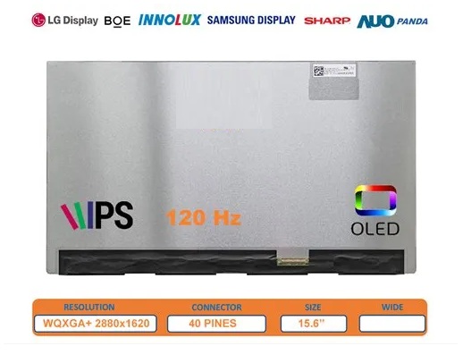 Samsung ATNA56AC01, ATNA56AC01-0 15.6 3K OLED (2880*1620P) Uyumlu Notebook Lcd Ekran - Panel