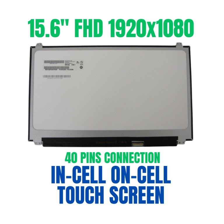 NV156FHM-T00 V8.1 Uyumlu 15.6" 40pin Slim 1920*1080p FHD IPS Notebook Lcd Ekran - Panel / Dokunmatik Dahil