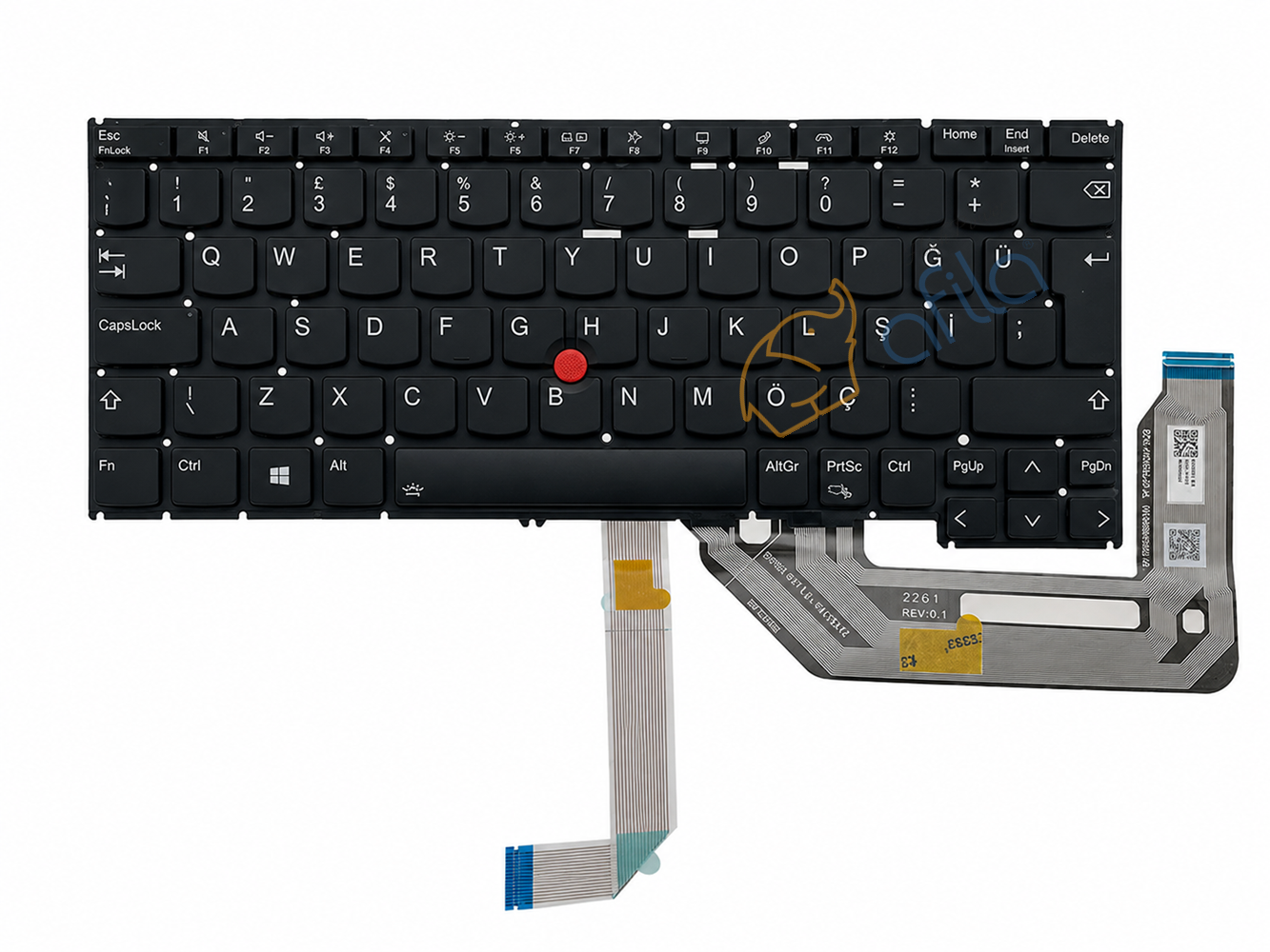 Lenovo ThinkPad X13 Yoga Gen4 (Type 21F2, 21F3) Notebook Klavyesi, Laptop Tuş Takımı (Siyah TR) ışıklı
