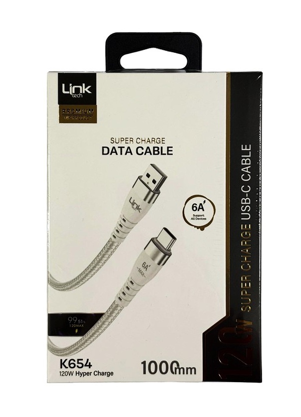 6A USB to TYPE-C Adaptör Kablosu (120W Hyper Charge) Link K654