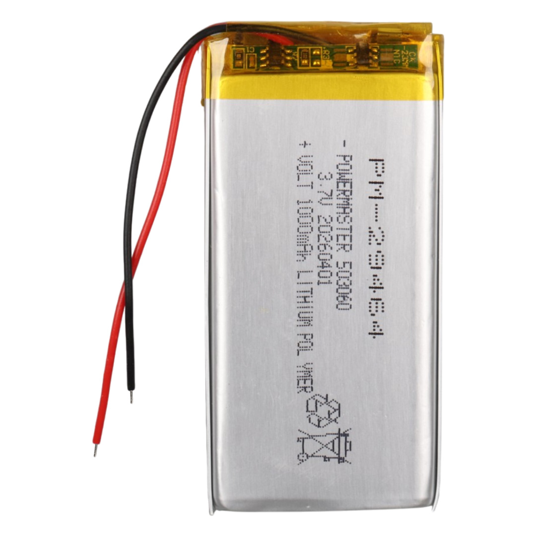 503060 3.7V 1000MAH LITHIUM POLYMER BATTERY (Lityum Polimer Ciklet Pil)