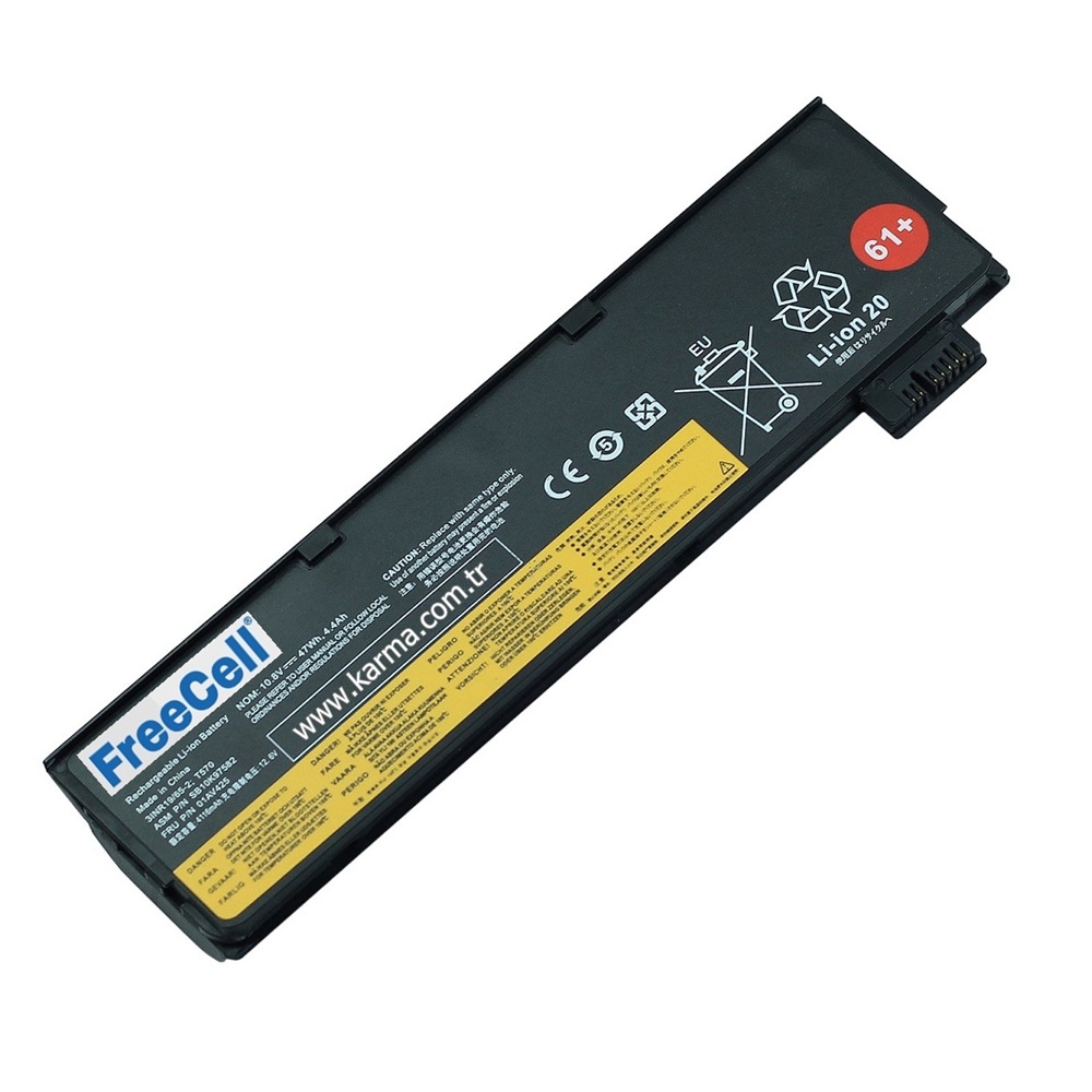 FreeCell - Lenovo ThinkPad T470, T480, T570 Dış Notebook Bataryası, Laptop Pili - 6Cell / FC-LN004
