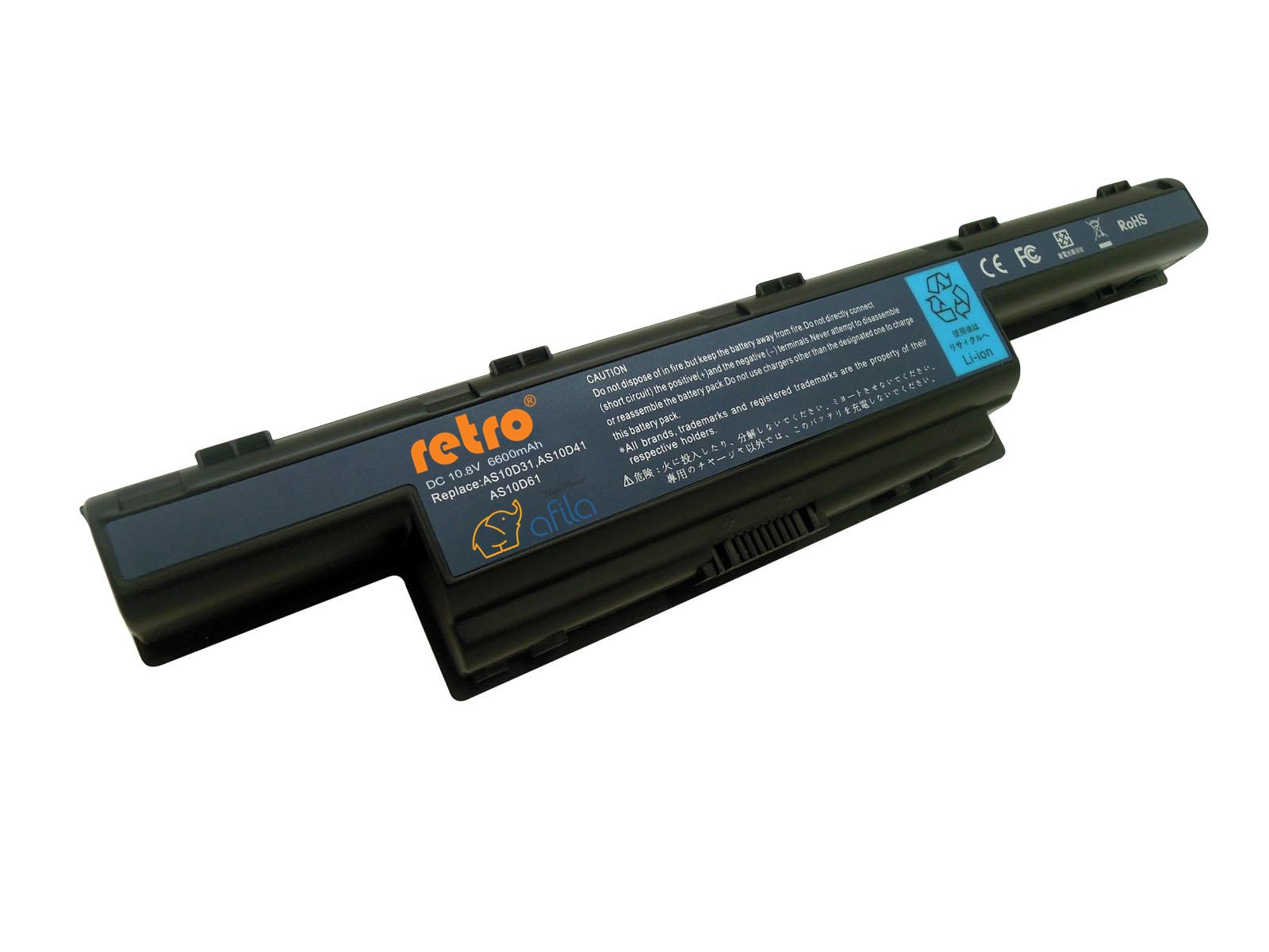 Acer Aspire 5741G, Packard Bell EasyNote TM85 Notebook Bataryası - 9 Cell AS10D31, AS10D41 / RACL-068