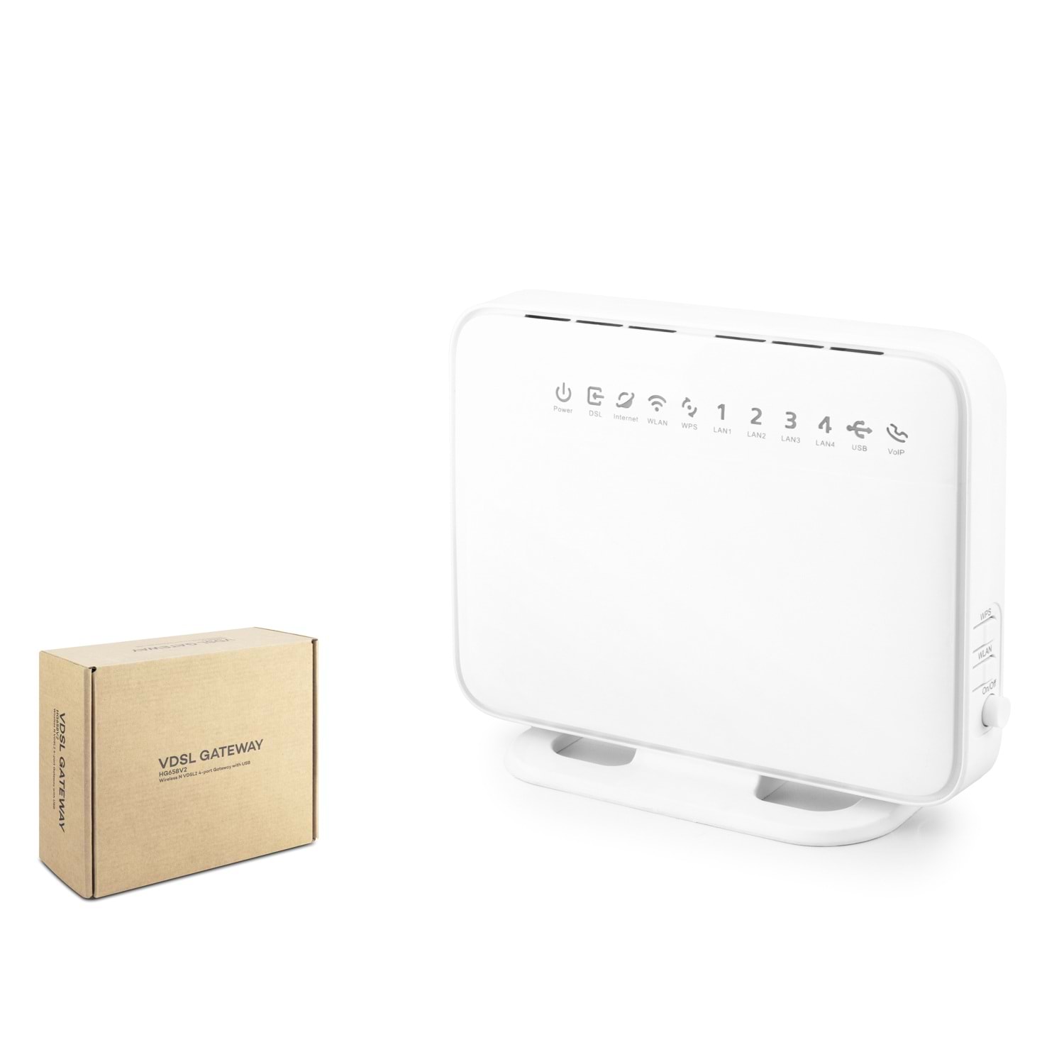 HUAWEI HG658 V2 VDSL2 ADSL2+ Modem Router 300 Mbps 4 Port USB VoIP Yenilenmiş Beyaz