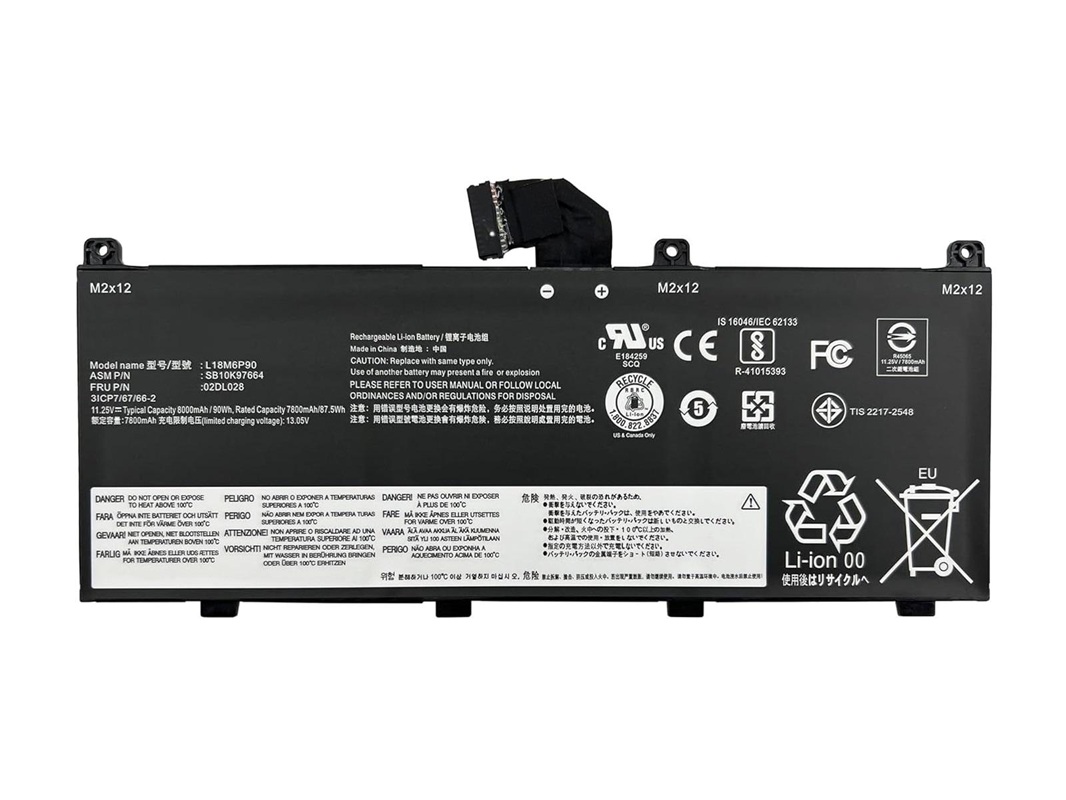 Lenovo ThinkPad P53, L18M6P90, L18C6P90 Notebook Bataryası, Laptop Pili / RLL-212