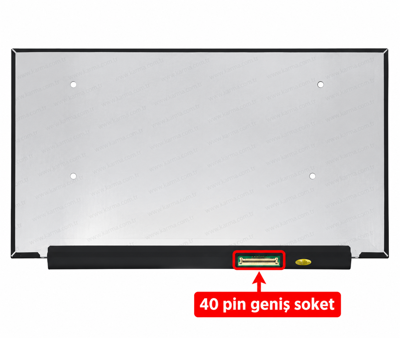 15.6'' 40Pin Slim Led IPS 1920*1080P / 165Hz Notebook Lcd Ekran, Panel - NV156FHM-NY8 V8.0 / 40Pin (Geniş Soket)