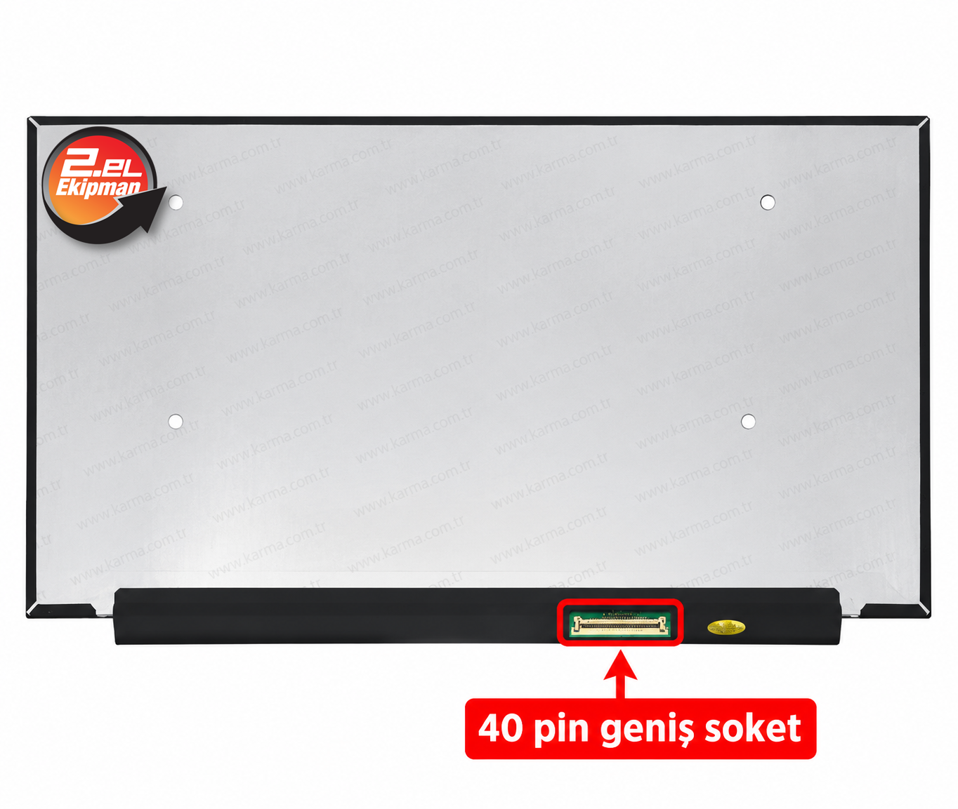 15.6" 40pin Slim 1920*1080 Full HD (FHD) IPS Notebook Lcd Ekran - Panel NV156FHM-NY8 V8.0 165Hz / 40Pin (Geniş Soket) Refurbished