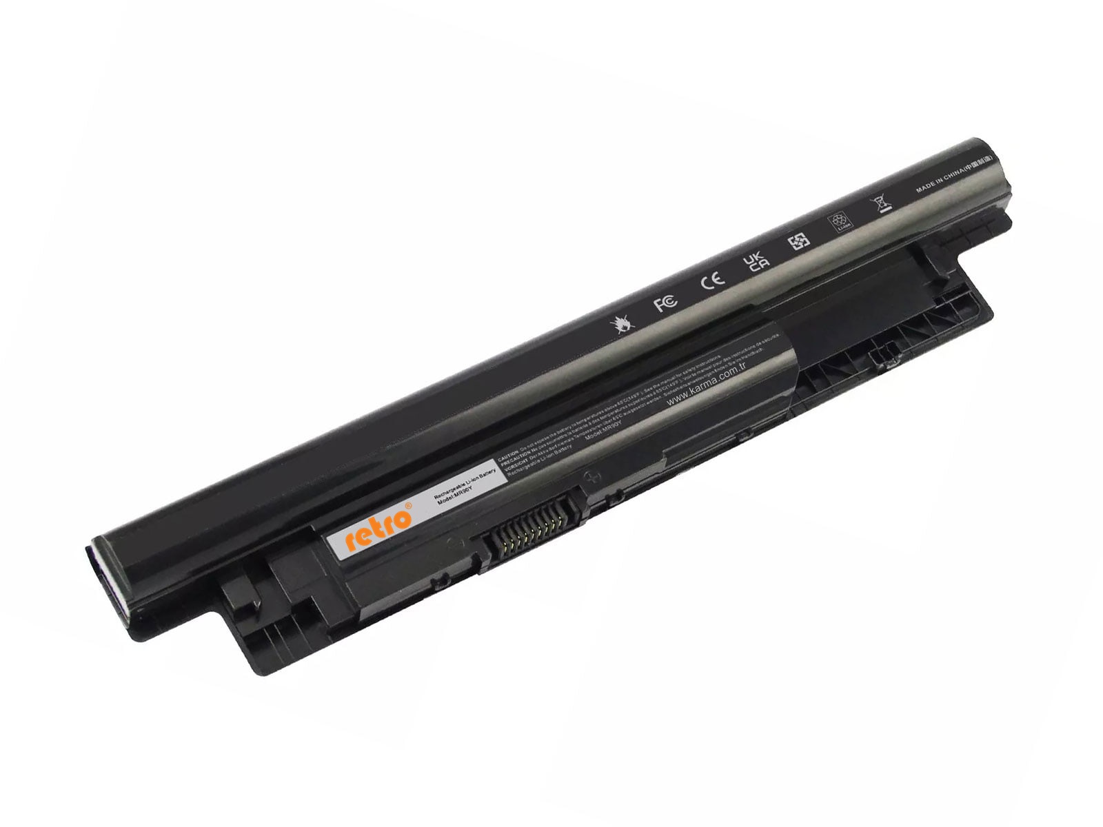 Retro - Dell MR90Y 14R 5421,15 3521 Notebook Bataryası, Laptop Pili 4Cell 14.8v 2200Mah / RDL-142