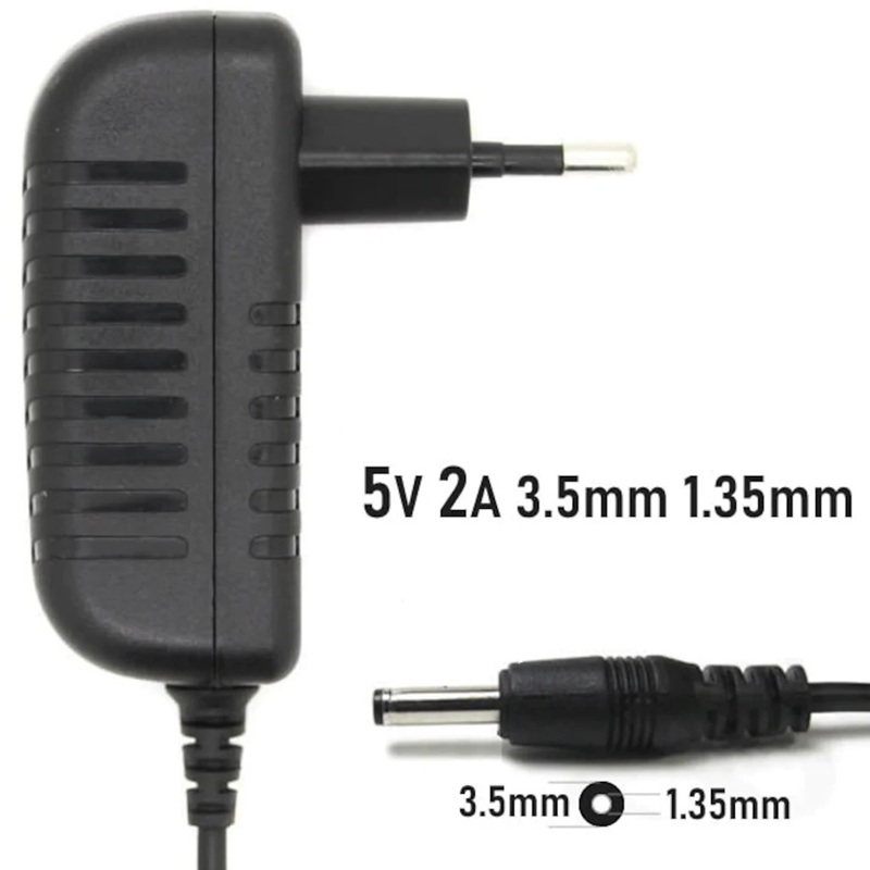 5Volt 2Amper / 3.5mm-1.35mm Tablet Adaptörü, Şarj Cihazı (5.0V/2000ma)
