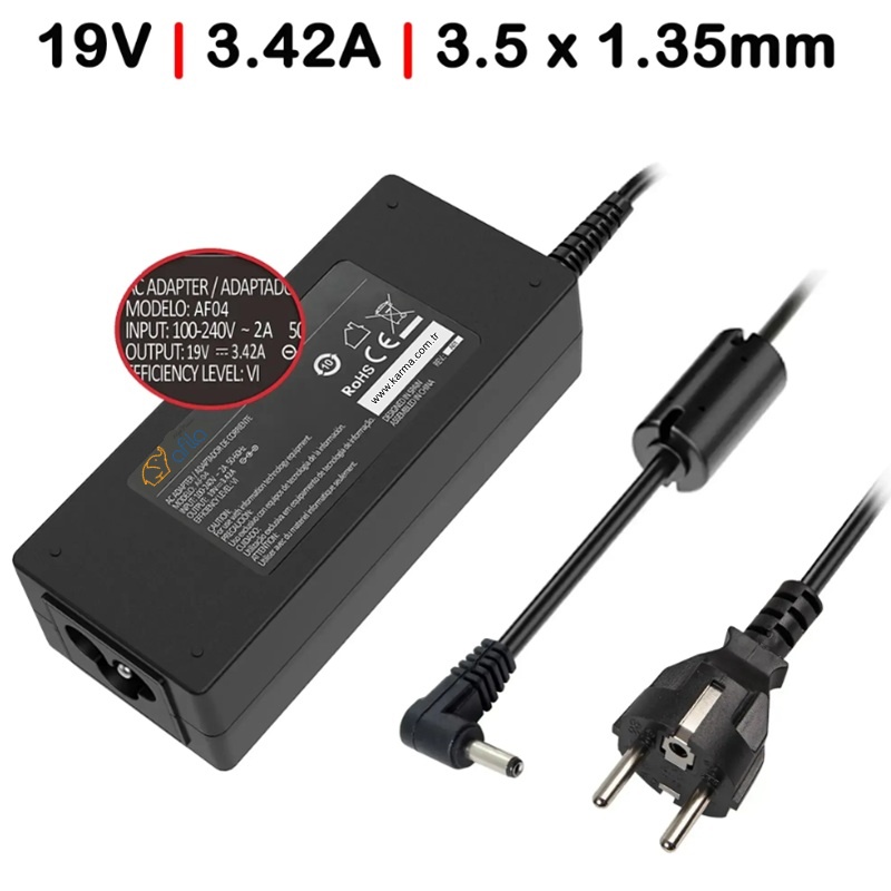 Casper CGA 19V 3.42A 65W (3.5*1.35mm) Notebook Adaptör / CMADP155