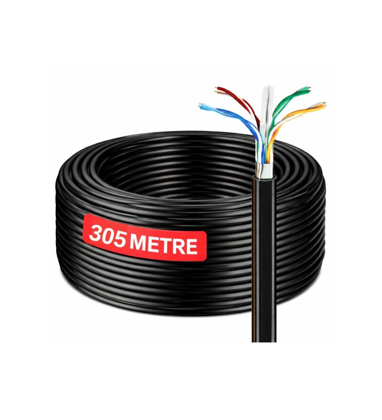 DAHUA DH-PFM920-6UN U/UTP 305 METRE 24AWG %100 BAKIR PE OUTDOOR SİYAH RENK CAT6 KABLO