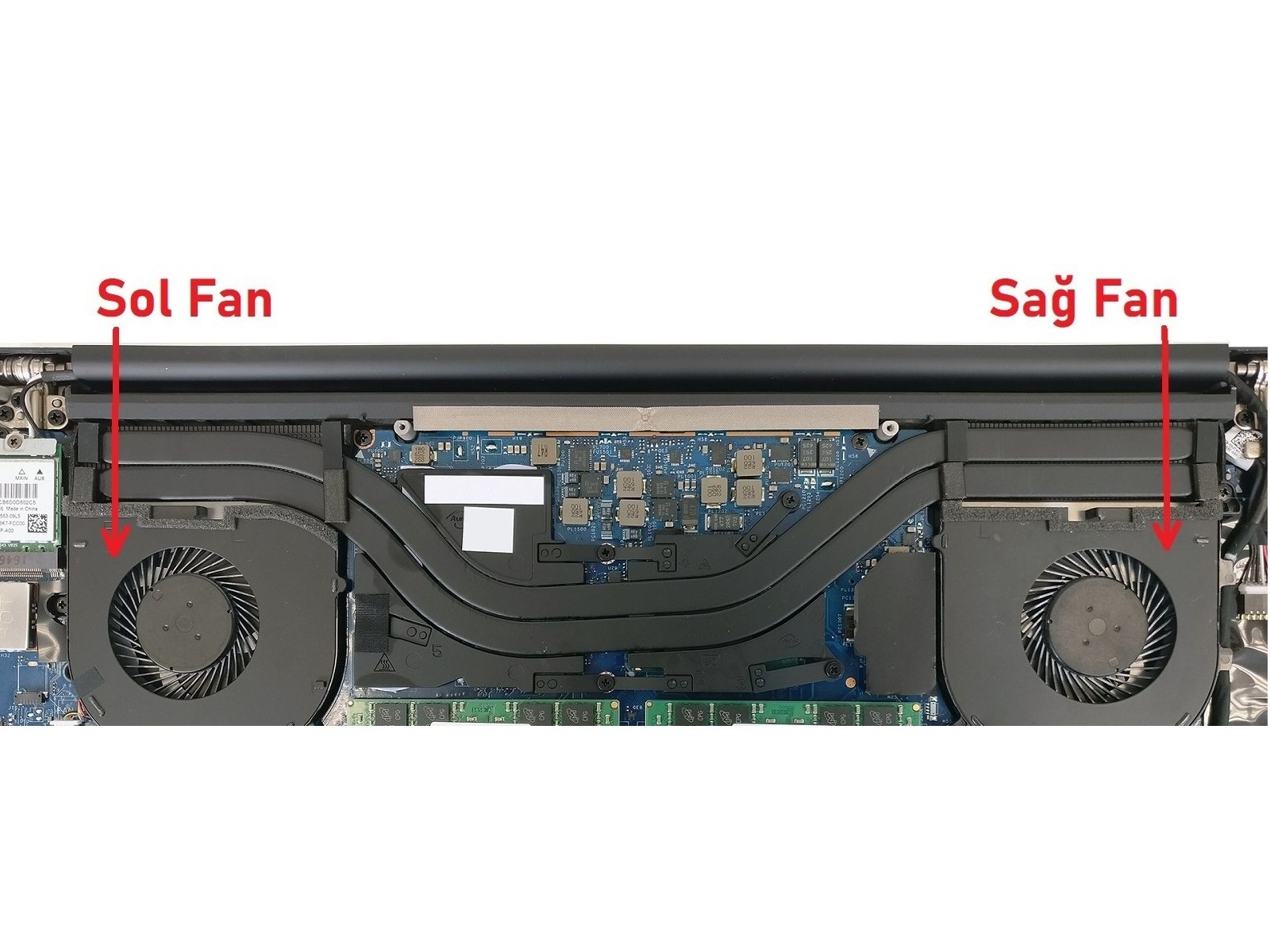 Dell XPS 15 9560 9570 7590 Uyumlu Notebook CPU, işlemci Fanı - (Sağ Fan)