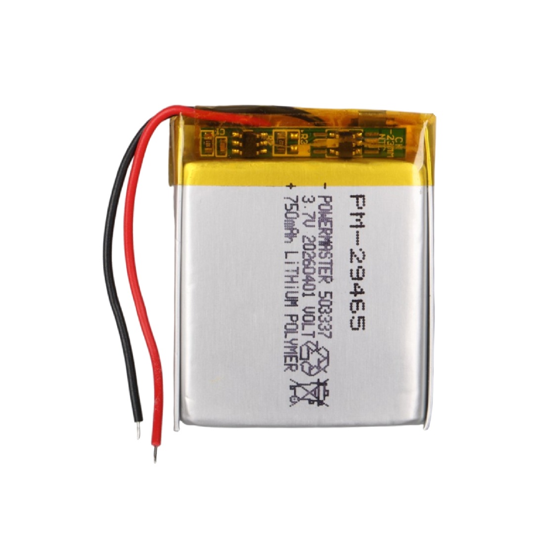 503337 3.7V 750MAH LITHIUM POLYMER BATTERY (Lityum Polimer Ciklet Pil)