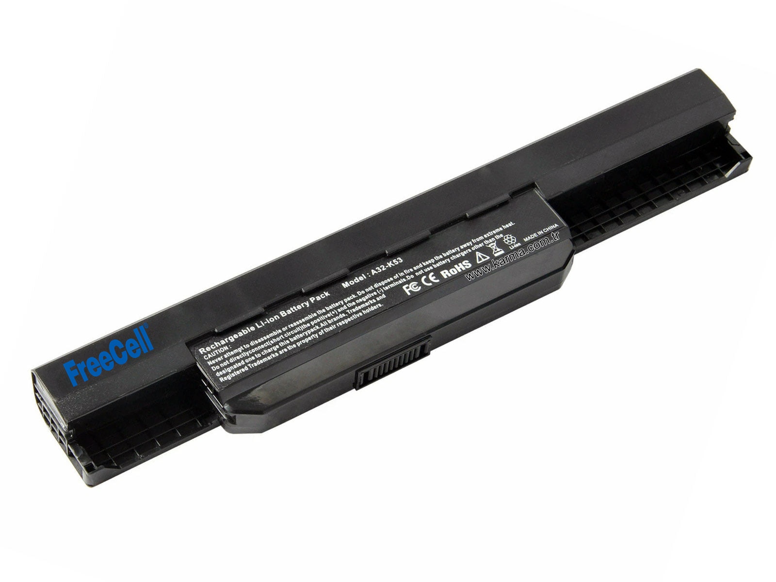 FreeCell - Asus A43, A53, K43, K53S, X43, A32-K53 Notebook Bataryası - 6Cell / FC-AS002