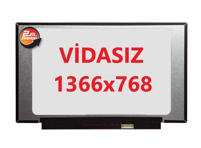 14.0 inç 30pin Slim 1366*768 HD B140XTN07.2 Lcd Ekran Panel (Kısa) V1 - Vidasız / 2.el