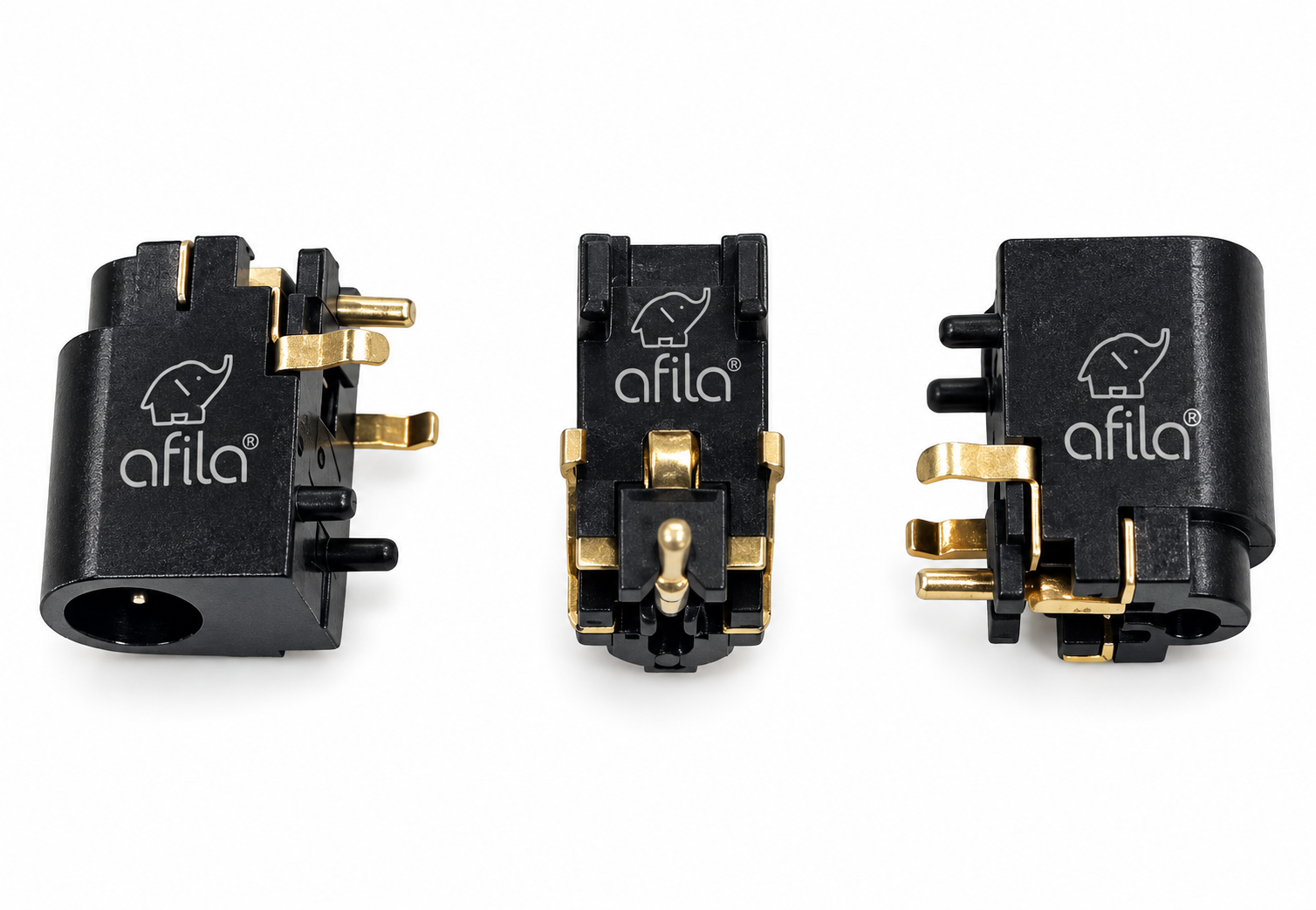 3 Pin Siyah Dc Power Jack, Şarj Soketi Girişi