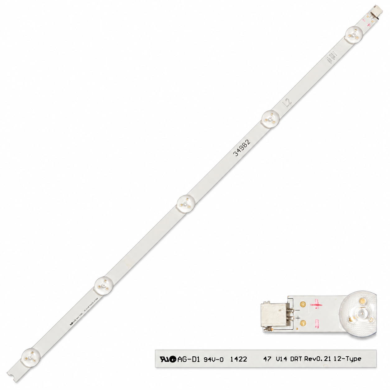 LED-146 - LG TV  UYUMLU 47LA620S 6916L-1568A L2  LED BAR  - L2