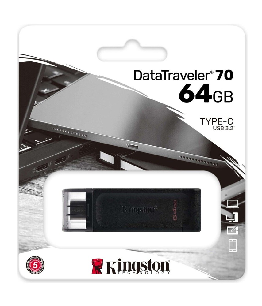 Kingston DataTraveler 70 64GB DT70 Type-C Usb-C Flash Bellek DT70/64GB