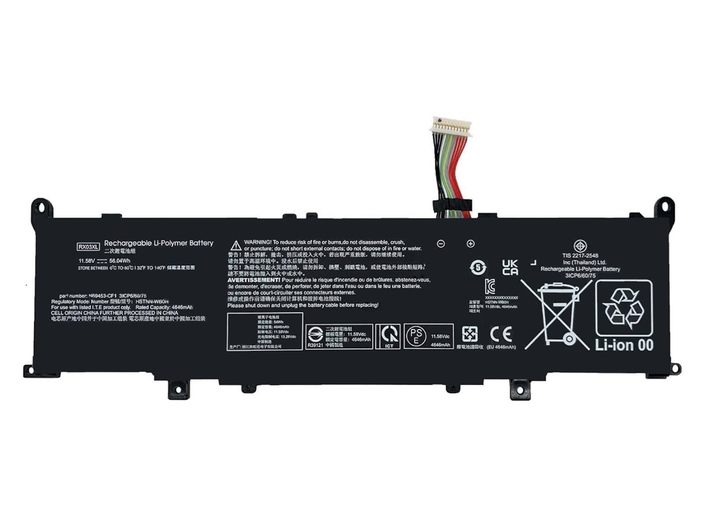 Hp EliteBook RX03XL RX03048XL HSTNN-WB0H 996QA254H TPN-IB1C Notebook Bataryası, Laptop Pili / RHL-215