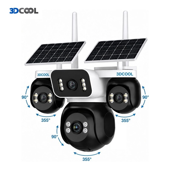 3DCOOL 3D-2400FG 8MP 4 KAMERA 4G AOV ESIM SOLAR Panelli Güvenlik Kamerası
