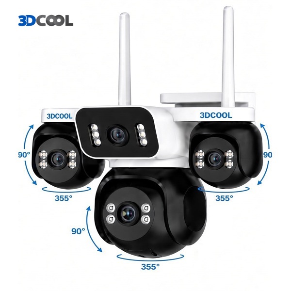 3DCOOL 3D-1400WF 8MP 4 Kameralı Kablosuz Wifi Güvenlik Kamerası (360 Derece)