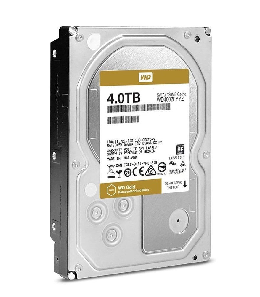 Western Digital 3.5" 4TB Gold Sabit Disk WD4002FYYZ HardDisk, HDD (Sağlık %100) - 2.EL