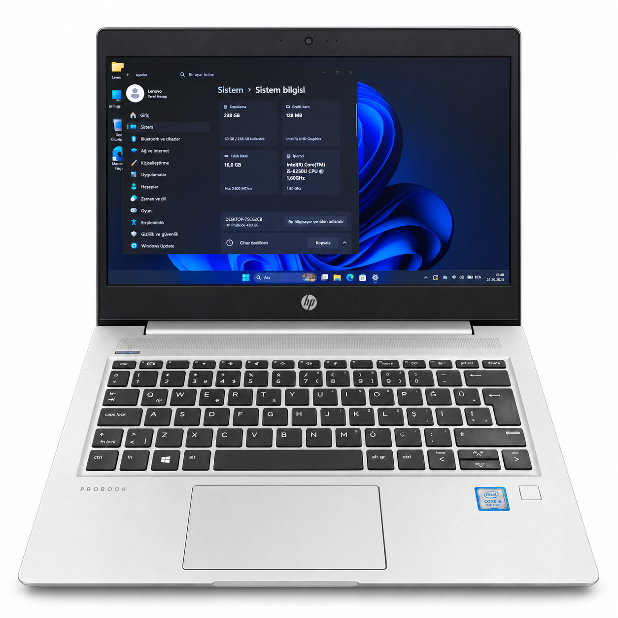 HP ProBook 430 G6 i5-8250U, 256GB M.2 SSD 16GB 13.3" Notebook Pc (2.el)
